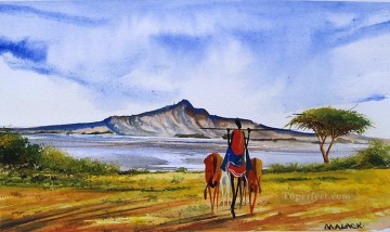 African Painting - Near Naivasha from Africa
